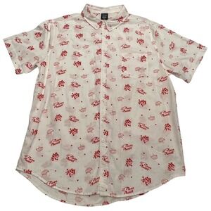 Disney Pixar Toy Story 4‎ Pizza Planet Button Down Shirt Mens XL All Over Print